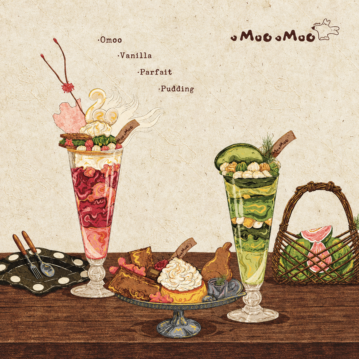 甜品插画